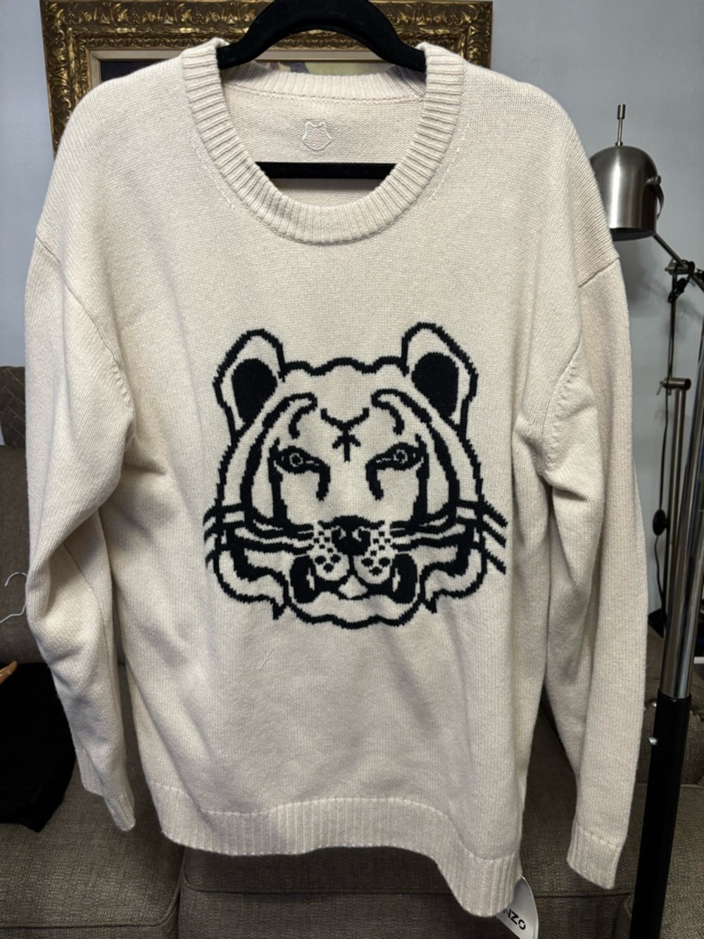 Kenzo K-Tiger Reversible Crewneck Sweater Authentic New Size L